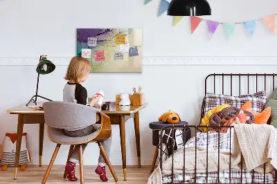 Schreib-Magnettafel mit elegantem Abstraktions-Design