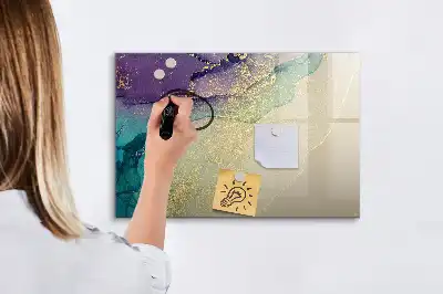 Schreib-Magnettafel mit elegantem Abstraktions-Design