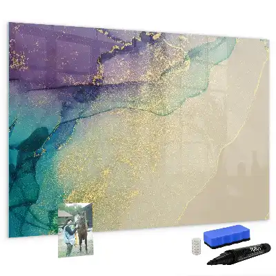 Schreib-Magnettafel mit elegantem Abstraktions-Design