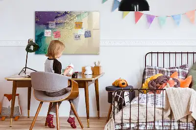 Schreib-Magnettafel mit elegantem Abstraktions-Design