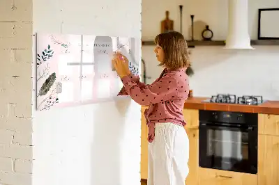 Beschreibbare Magnettafel bezaubernder Wochenplaner
