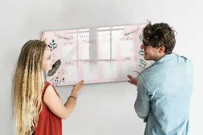 Beschreibbare Magnettafel bezaubernder Wochenplaner