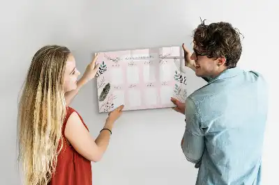 Beschreibbare Magnettafel bezaubernder Wochenplaner
