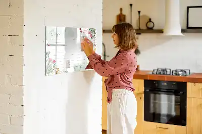 Beschreibbare Magnettafel für den Rezeptbereich