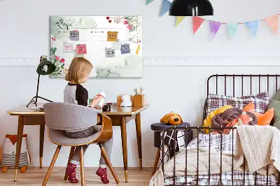 Beschreibbare Magnettafel für den Rezeptbereich
