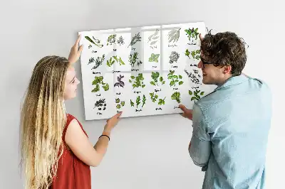 Schreib-Magnettafel mit dem Motiv Baumarten