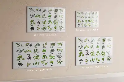 Schreib-Magnettafel mit dem Motiv Baumarten