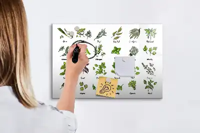 Schreib-Magnettafel mit dem Motiv Baumarten