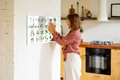 Schreib-Magnettafel mit dem Motiv Baumarten