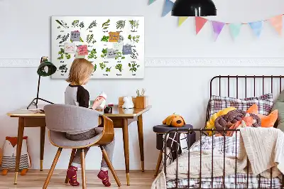 Schreib-Magnettafel mit dem Motiv Baumarten