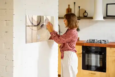 Beschreibbare Magnettafel praktisches Zubehör für den Sommer