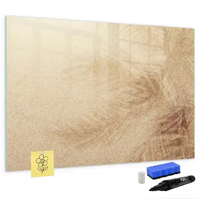 Schreib-Magnettafel mit Motiv abstrakte Blätter