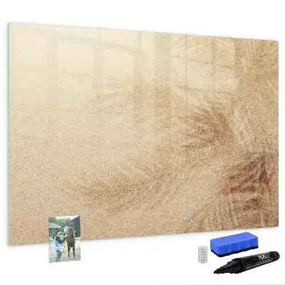 Schreib-Magnettafel mit Motiv abstrakte Blätter