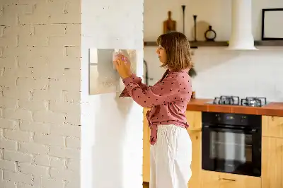 Schreib-Magnettafel mit Motiv abstrakte Blätter