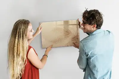 Schreib-Magnettafel mit Motiv abstrakte Blätter