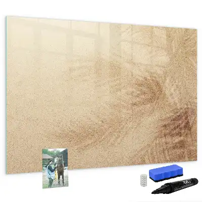 Schreib-Magnettafel mit Motiv abstrakte Blätter