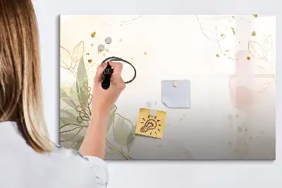 Beschreibbare Magnettafel Motiv Pastell-Abstraktion