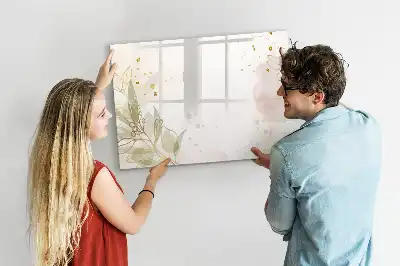 Beschreibbare Magnettafel Motiv Pastell-Abstraktion