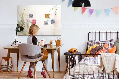 Beschreibbare Magnettafel Motiv Pastell-Abstraktion