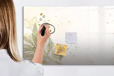 Beschreibbare Magnettafel Motiv Pastell-Abstraktion