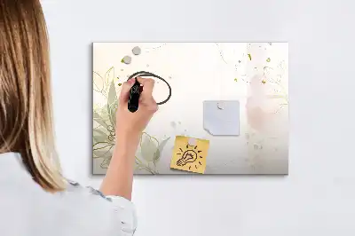 Beschreibbare Magnettafel Motiv Pastell-Abstraktion