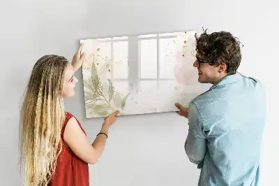 Beschreibbare Magnettafel Motiv Pastell-Abstraktion
