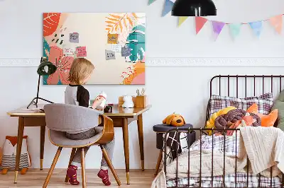 Schreib-Magnettafel mit Hawaiipflanzen-Motiv