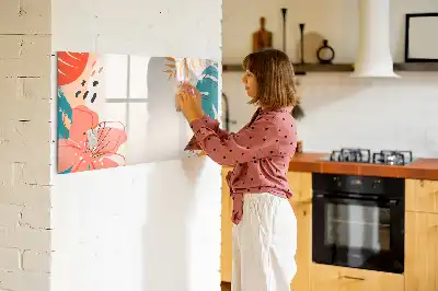 Schreib-Magnettafel mit Hawaiipflanzen-Motiv