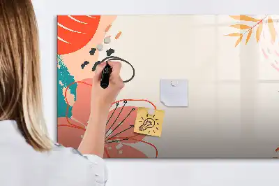 Schreib-Magnettafel mit Hawaiipflanzen-Motiv