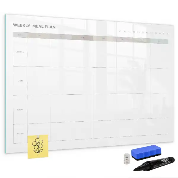 Beschreibbare Magnettafel in minimalistischem Design für Menüs