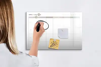 Beschreibbare Magnettafel in minimalistischem Design für Menüs