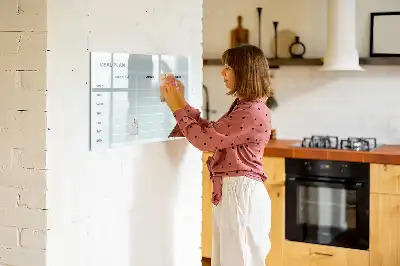 Beschreibbare Magnettafel in Pastell als Mahlzeitenplan