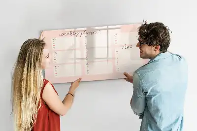 Schreib-Magnettafel bezaubernder Wochenplaner