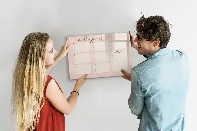 Schreib-Magnettafel bezaubernder Wochenplaner