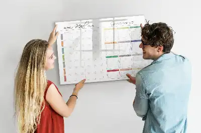 Schreib-Magnettafel für das Wochenmenü