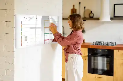 Schreib-Magnettafel für das Wochenmenü
