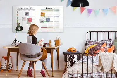 Schreib-Magnettafel für das Wochenmenü