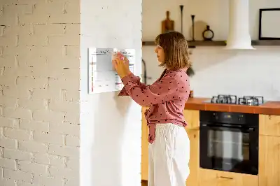 Schreib-Magnettafel für das Wochenmenü