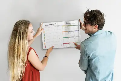Schreib-Magnettafel für das Wochenmenü