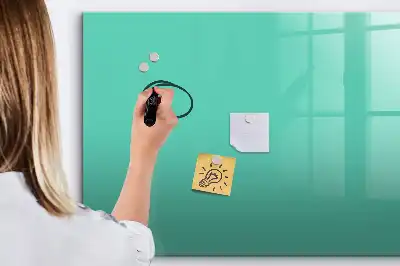 Beschreibbare Magnettafel in Türkis