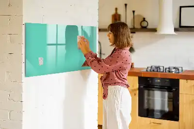Beschreibbare Magnettafel in Türkis