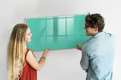 Beschreibbare Magnettafel in Türkis