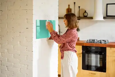 Beschreibbare Magnettafel in Türkis