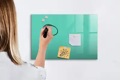 Beschreibbare Magnettafel in Türkis