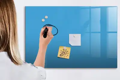 Schreib-Magnettafel in Hellblau