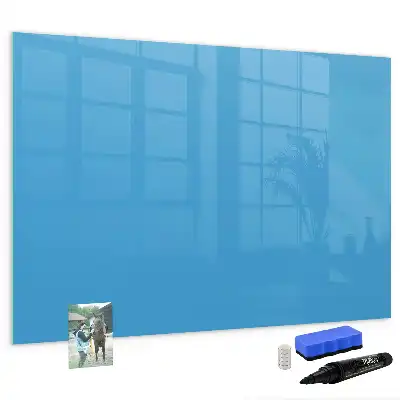 Schreib-Magnettafel in Hellblau