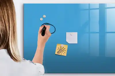 Schreib-Magnettafel in Hellblau