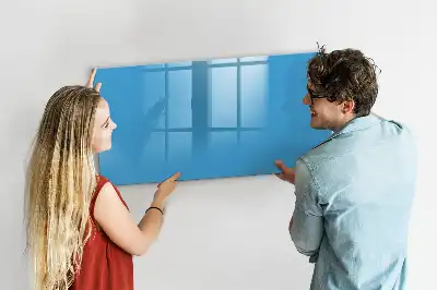 Schreib-Magnettafel in Hellblau