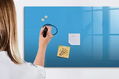Schreib-Magnettafel in Hellblau