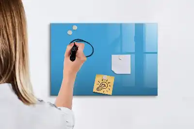 Schreib-Magnettafel in Hellblau